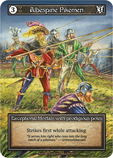 Albespine Pikemen - foil - Booster