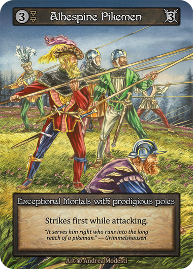 Albespine Pikemen - standard - Booster