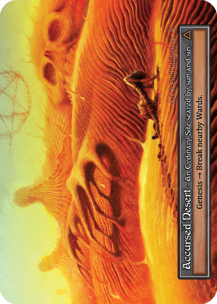 Accursed Desert - foil - Booster