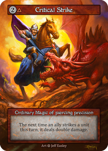 Critical Strike — ilustração de Jeff Easley