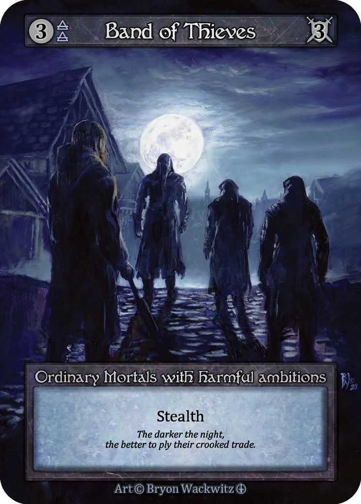 Band of Thieves — ilustração de Bryon Wackwitz