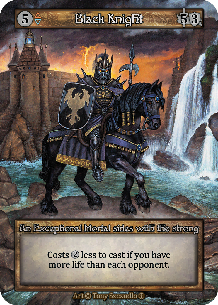 Black Knight — ilustração de Tony Szczudlo