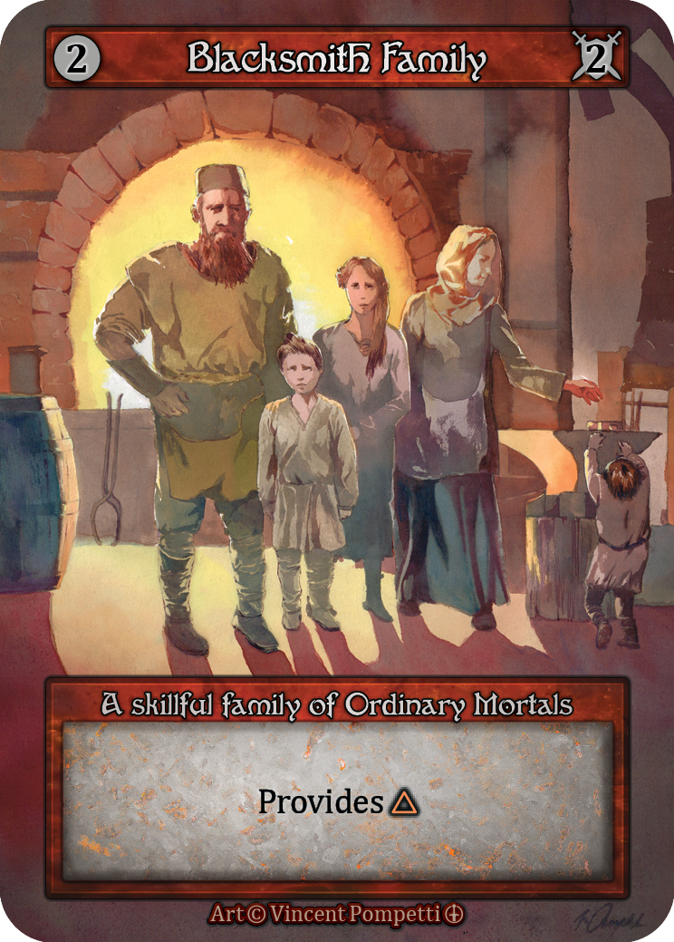 Blacksmith Family — ilustração de Vincent Pompetti