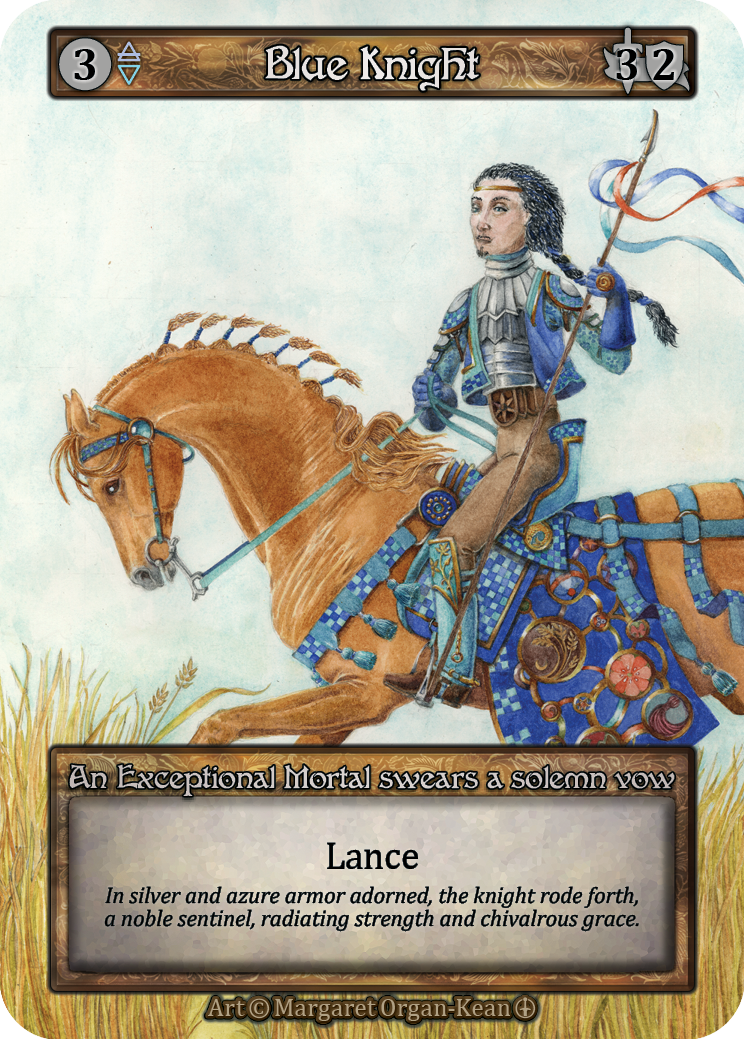 Blue Knight — ilustração de Margaret Organ-Kean