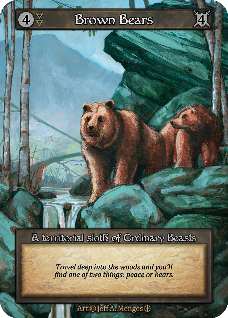 Brown Bears — ilustração de Jeff A. Menges