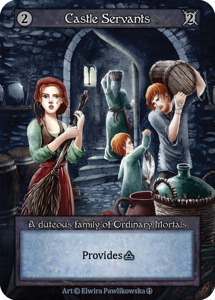 Castle Servants — ilustração de Elwira Pawlikowska