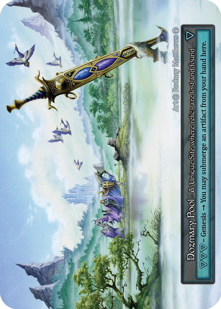 Dozmary Pool — ilustração de Rodney Matthews