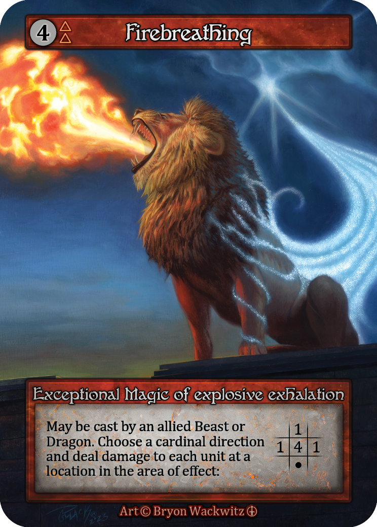 Firebreathing — ilustração de Alan Pollack