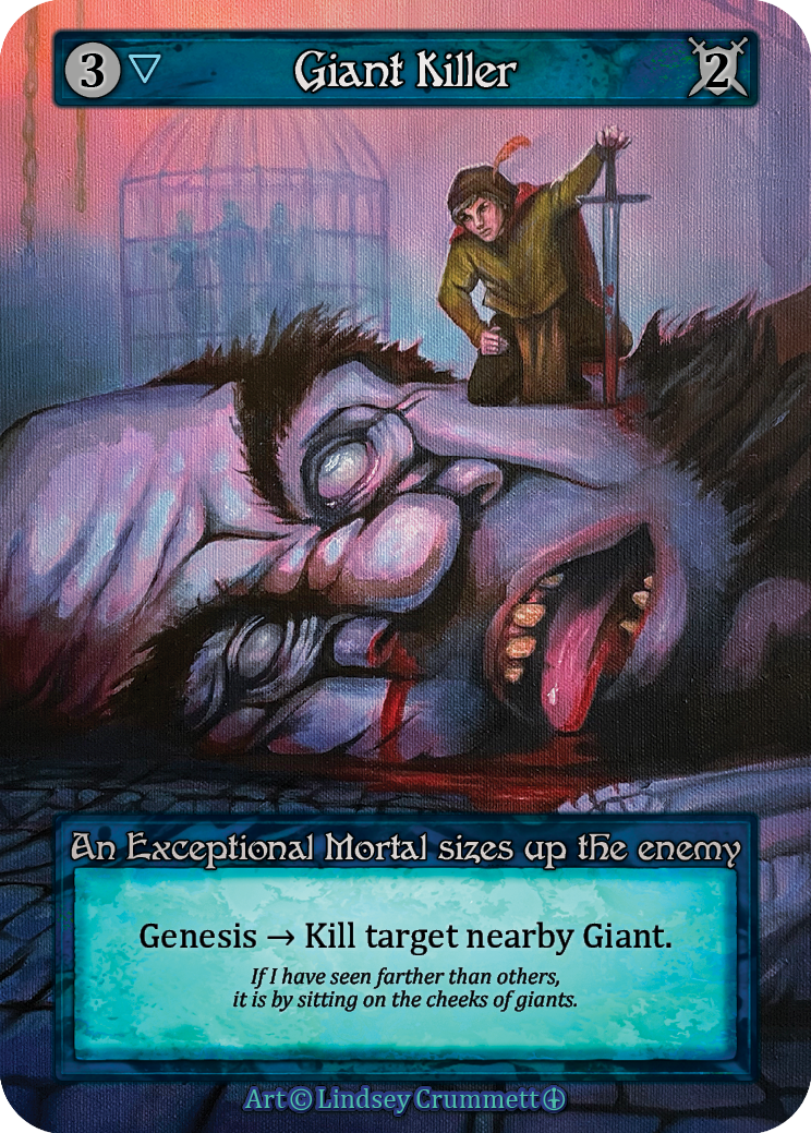 Giant Killer — ilustração de Lindsey Crummett