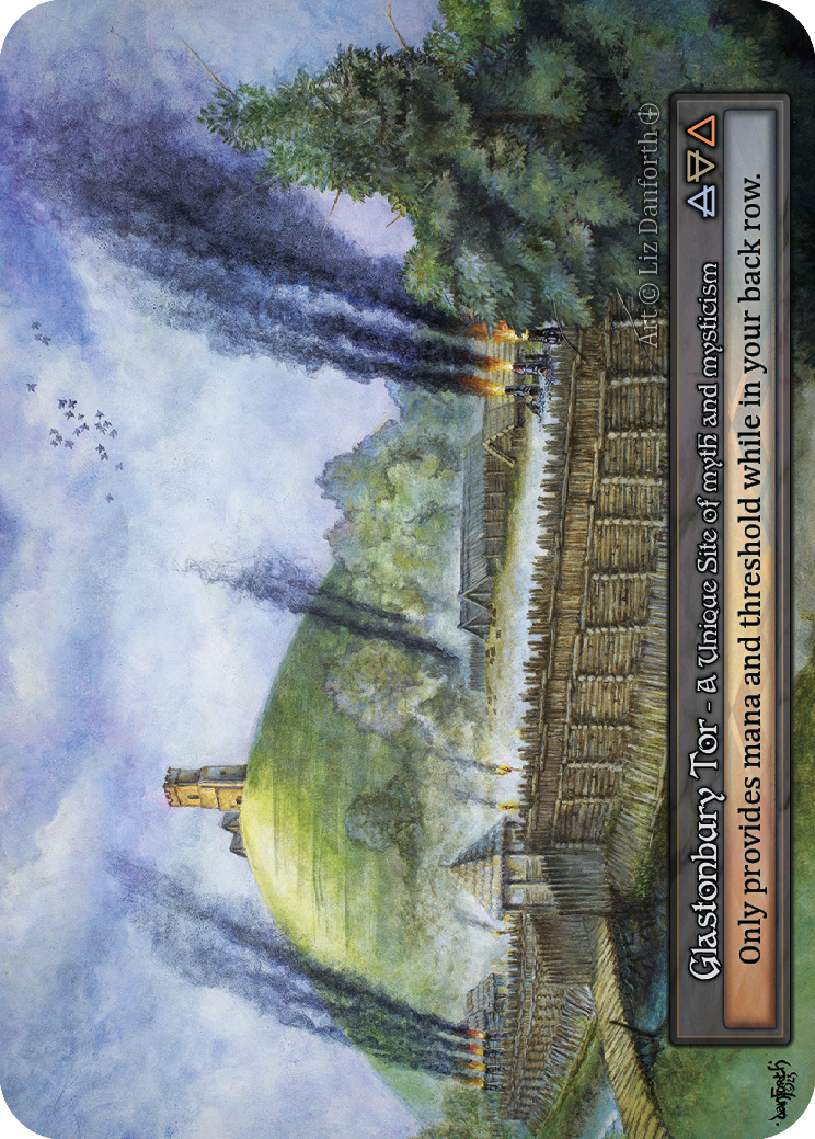 Glastonbury Tor — ilustração de Liz Danforth