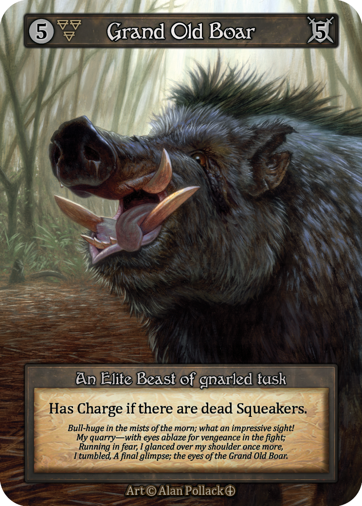 Grand Old Boar — ilustração de Alan Pollack