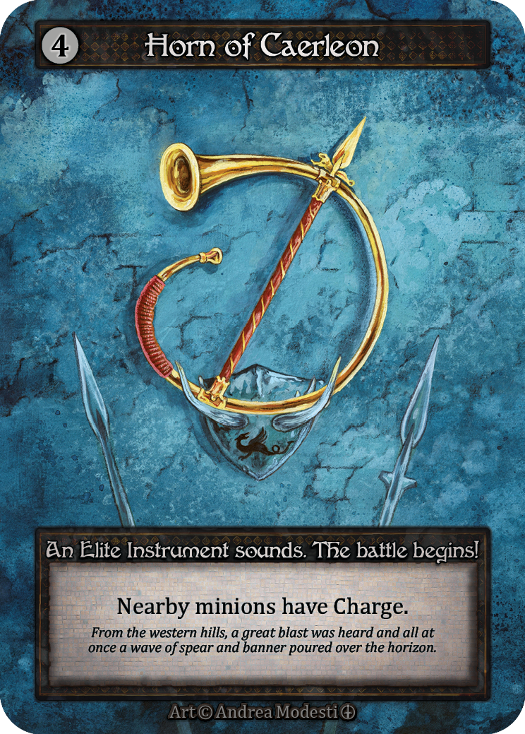 Horn of Caerleon — ilustração de Andrea Modesti