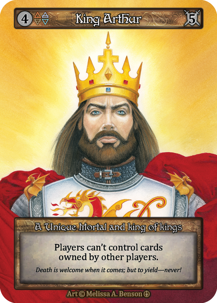 King Arthur — ilustração de Melissa A. Benson