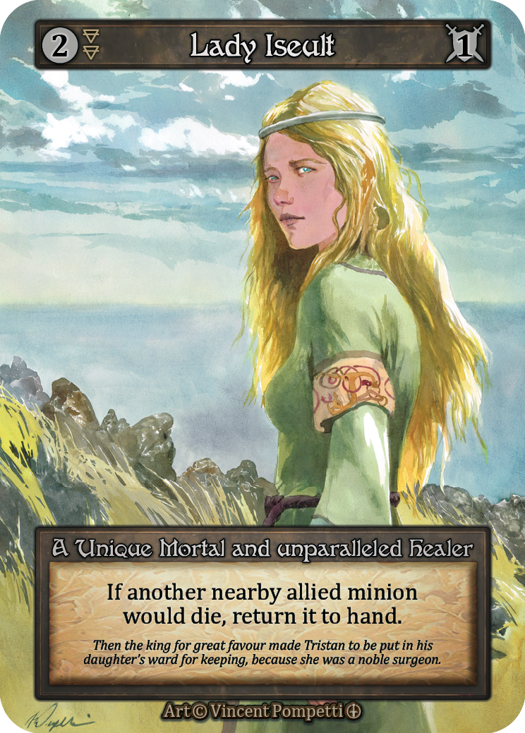 Lady Iseult — ilustração de Vincent Pompetti