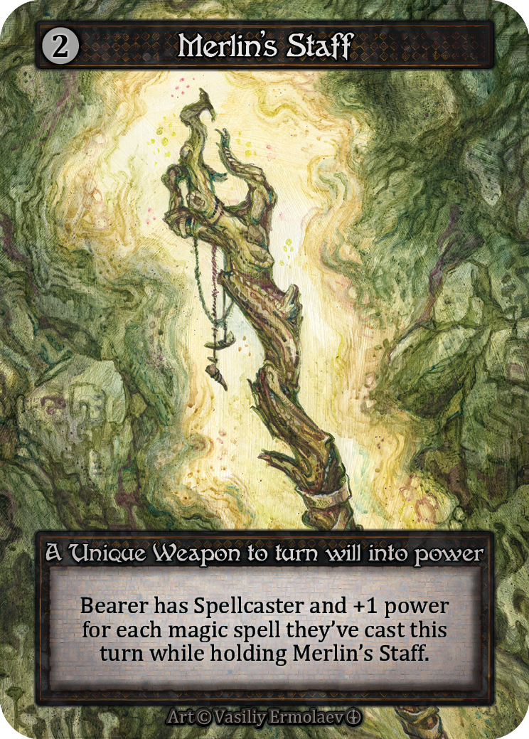 Merlin's Staff — ilustração de Vasiliy Ermolaev