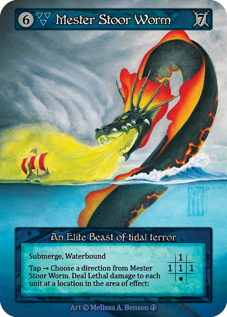 Mester Stoor Worm — ilustração de Melissa A. Benson