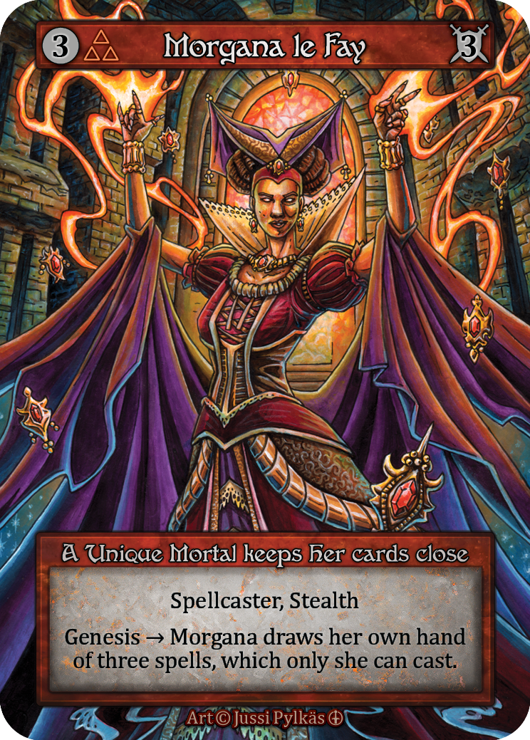 Morgana le Fay — ilustração de Jussi Pylkäs