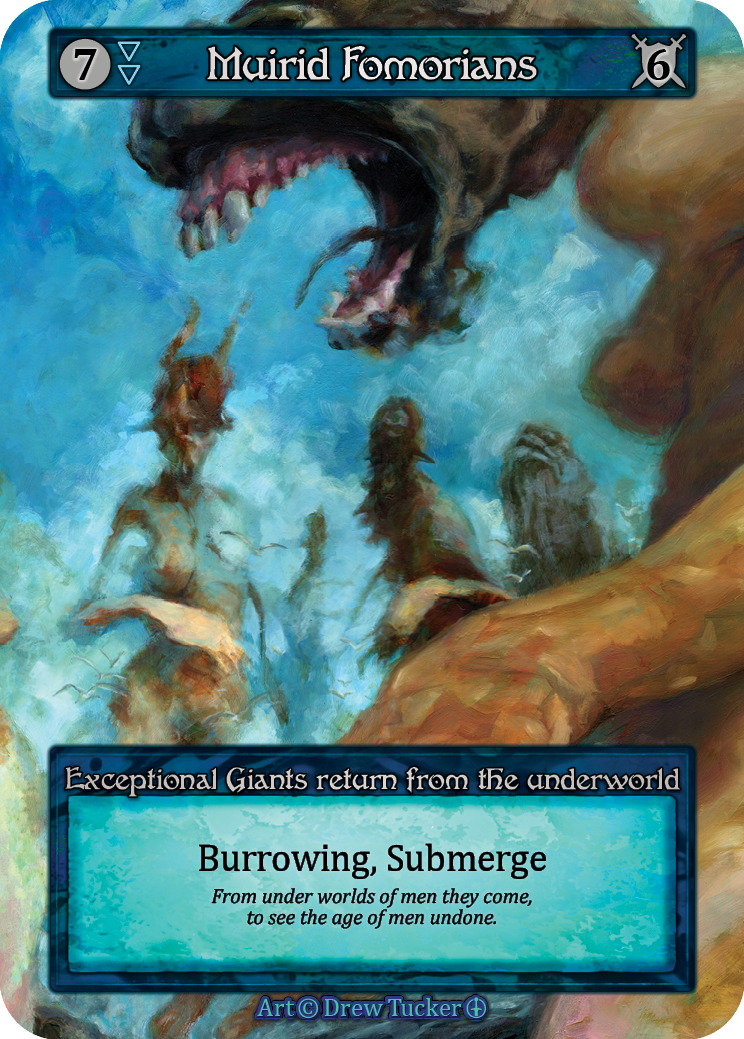 Muirid Fomorians — ilustração de Drew Tucker