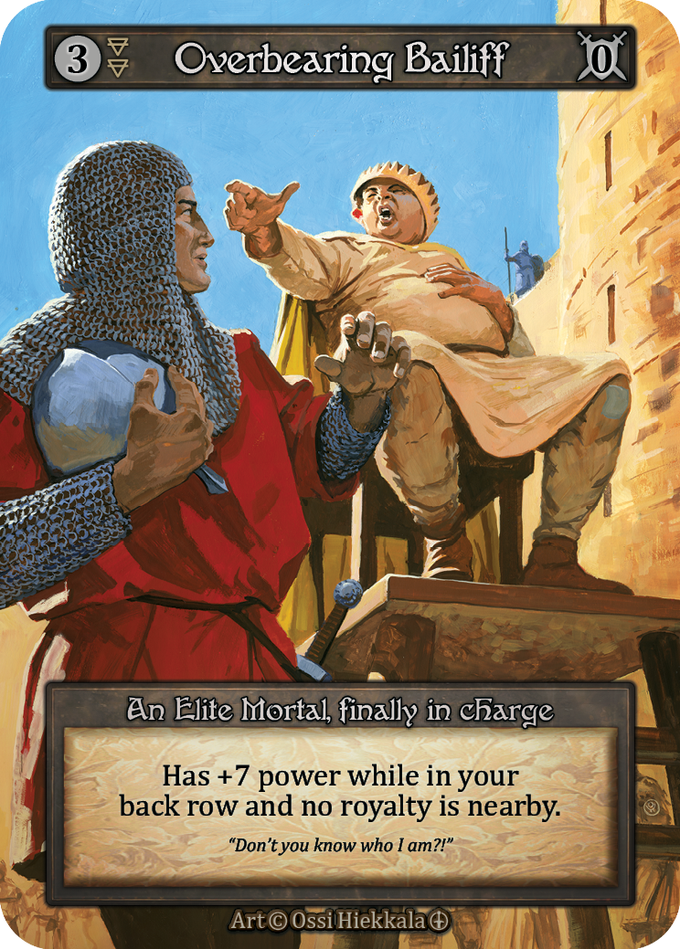 Overbearing Bailiff — ilustração de Ossi Hiekkala