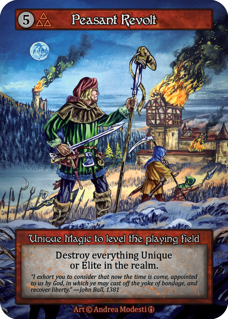 Peasant Revolt — ilustração de Andrea Modesti