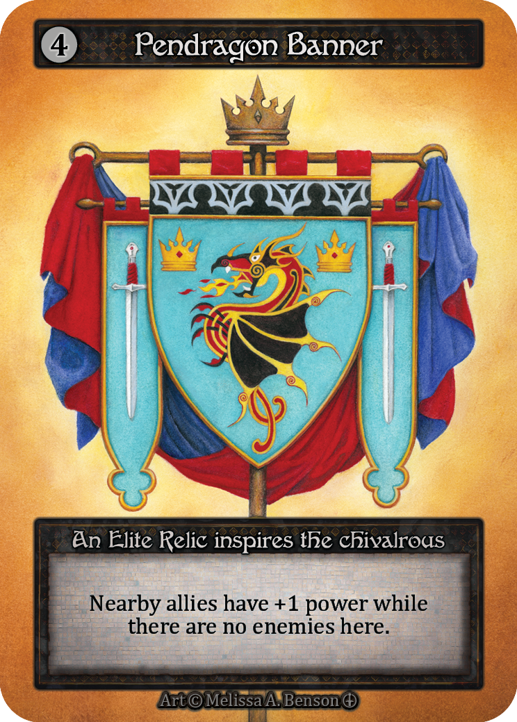 Pendragon Banner — ilustração de Melissa A. Benson