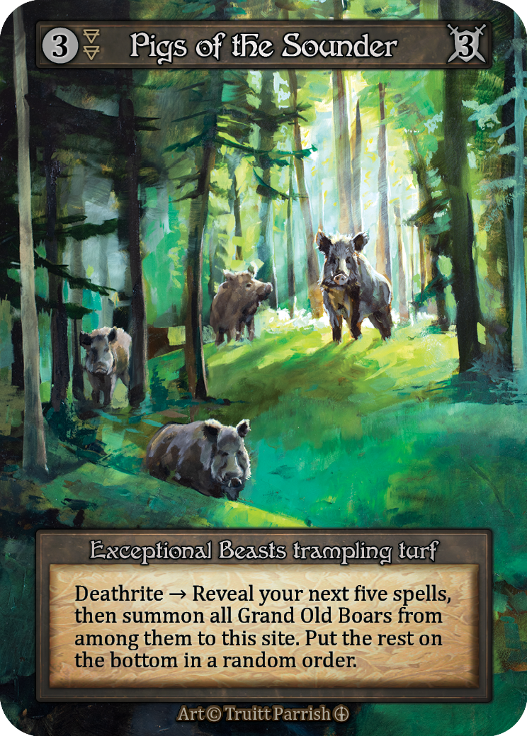 Pigs of the Sounder — ilustração de Truitt Parrish