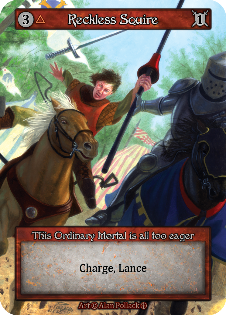 Reckless Squire — ilustração de Alan Pollack