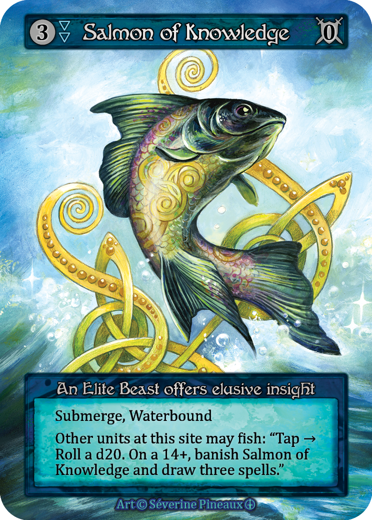 Salmon of Knowledge — ilustração de Séverine Pineaux