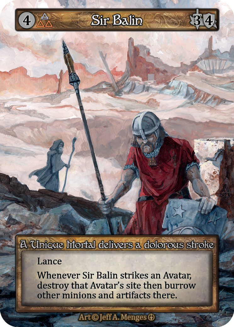 Sir Balin — ilustração de Jeff A. Menges