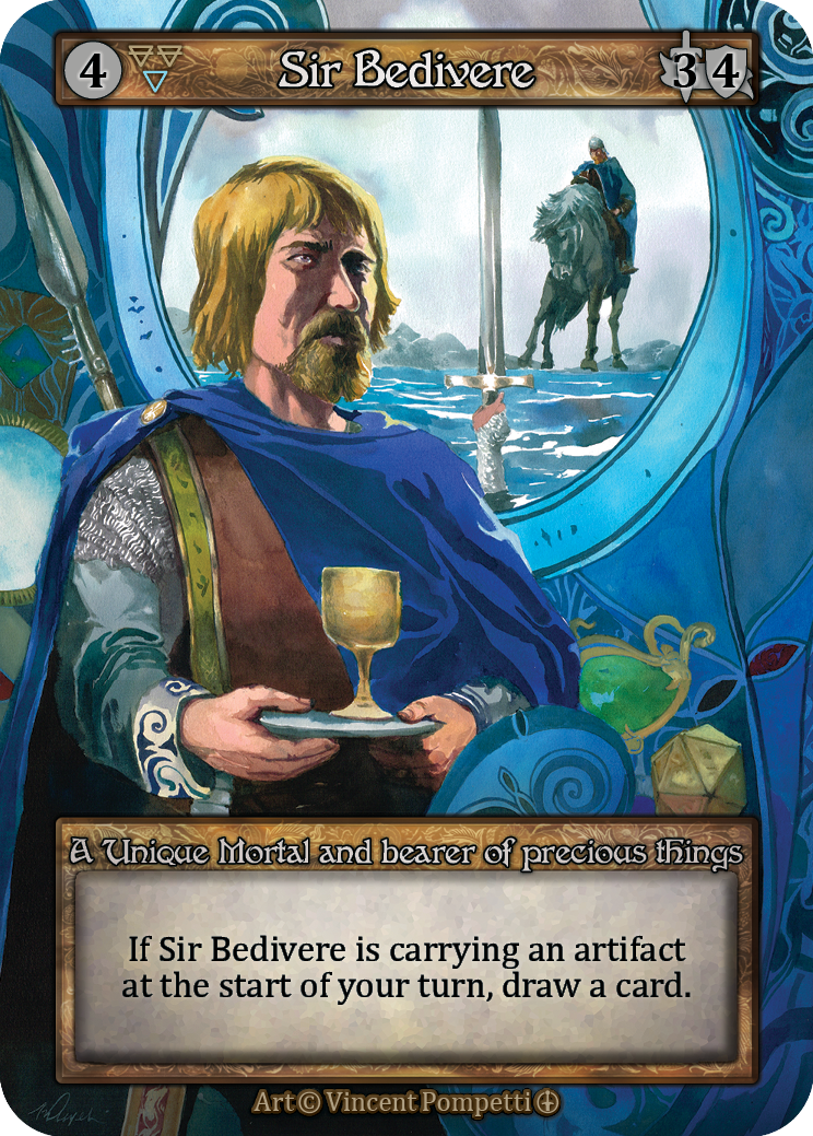 Sir Bedivere — ilustração de Vincent Pompetti