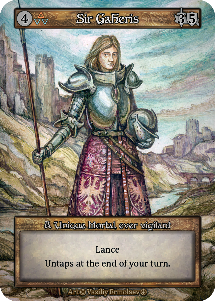 Sir Gaheris — ilustração de Vasiliy Ermolaev