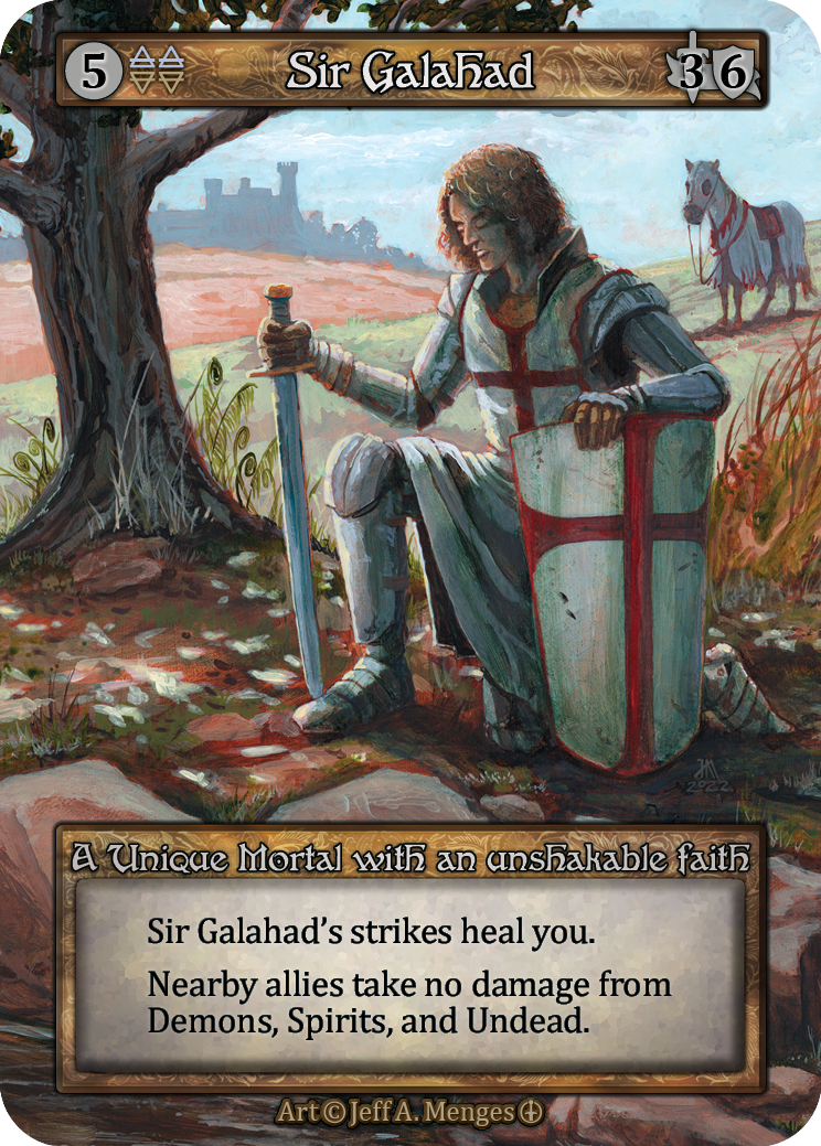 Sir Galahad — ilustração de Jeff A. Menges
