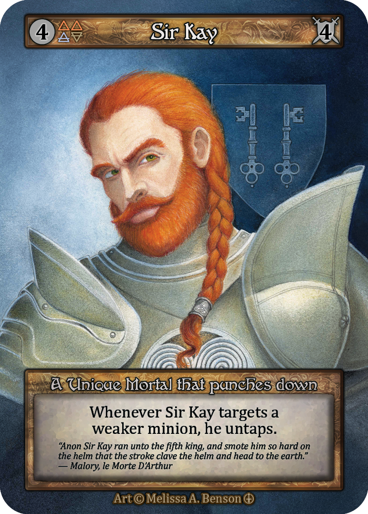 Sir Kay — ilustração de Melissa A. Benson
