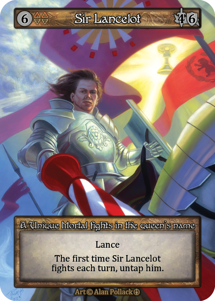 Sir Lancelot — ilustração de Alan Pollack