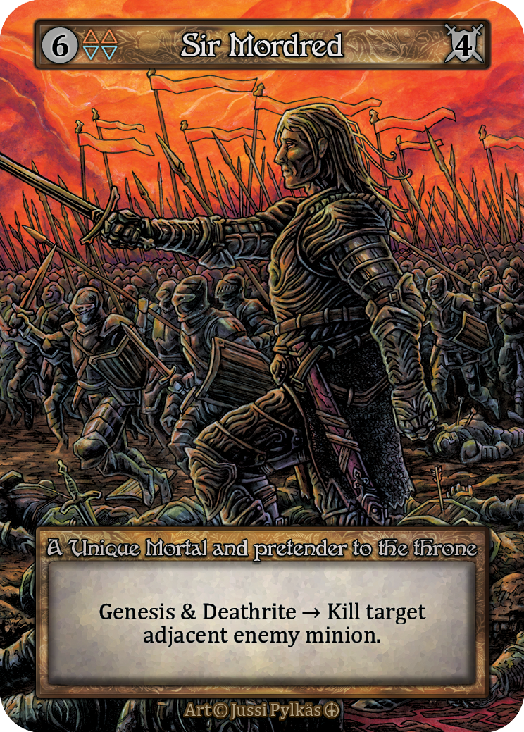 Sir Mordred — ilustração de Jussi Pylkäs