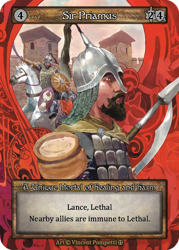 Sir Priamus — ilustração de Vincent Pompetti