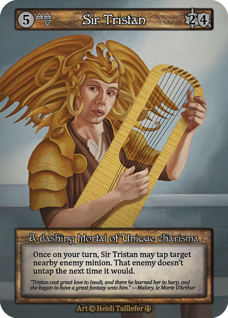 Sir Tristan — ilustração de Heidi Taillefer