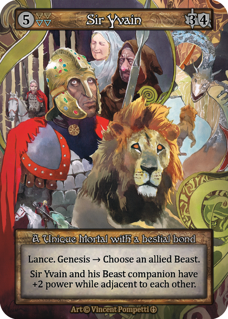 Sir Yvain — ilustração de Vincent Pompetti