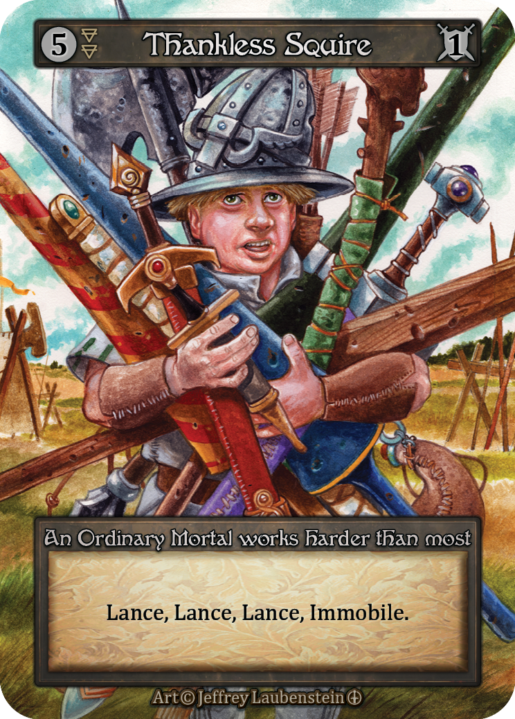 Thankless Squire — ilustração de Jeffrey Laubenstein