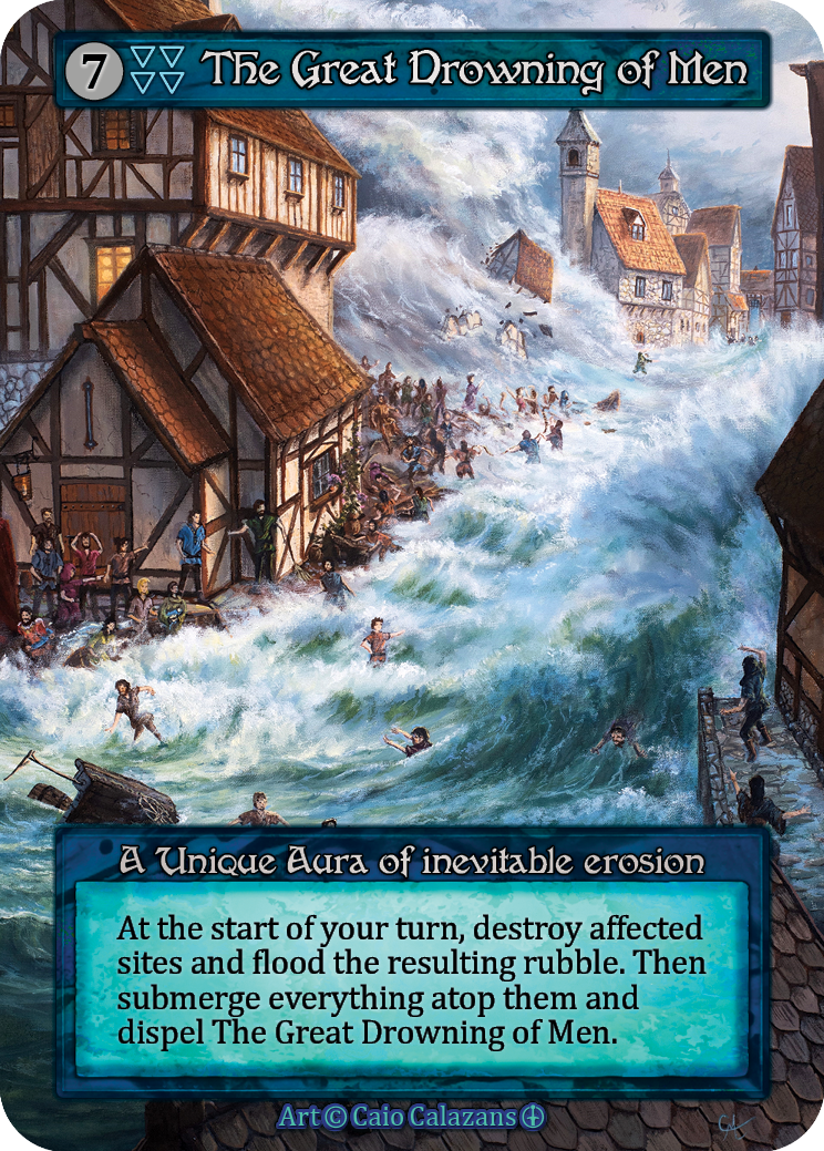 The Great Drowning of Men — ilustração de Caio Calazans