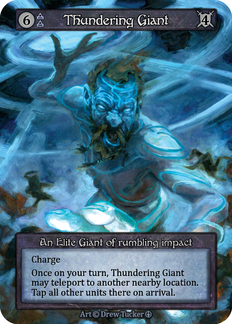 Thundering Giant — ilustração de Drew Tucker