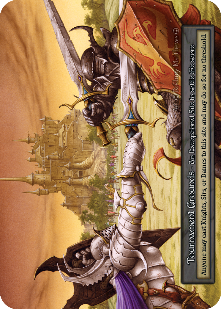 Tournament Grounds — ilustração de Rodney Matthews