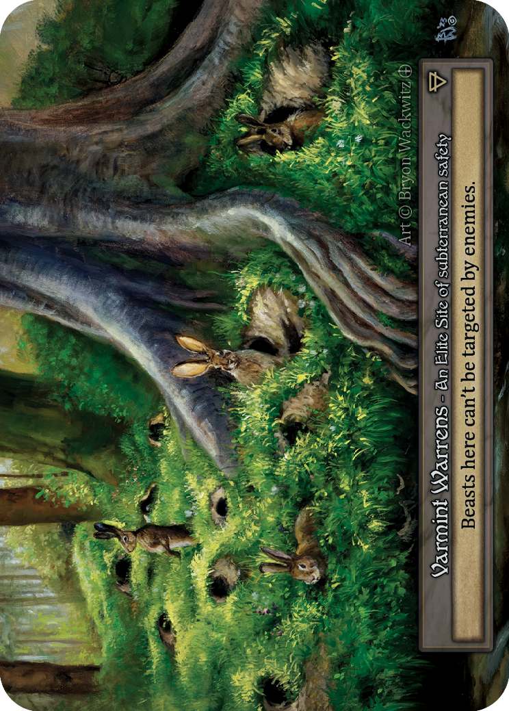 Varmint Warrens — ilustração de Bryon Wackwitz