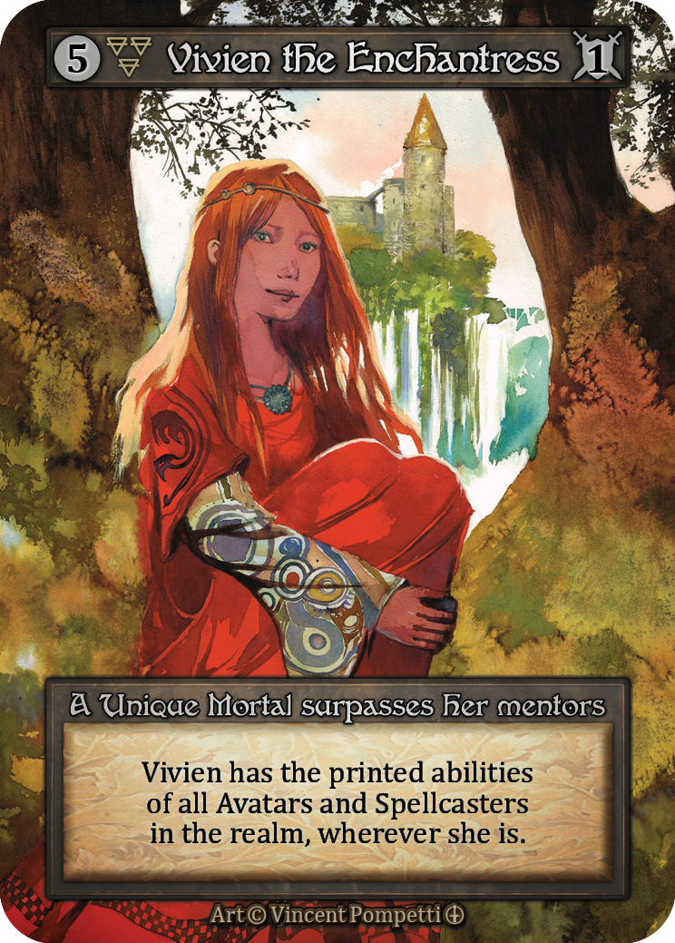 Vivien the Enchantress — ilustração de Vincent Pompetti