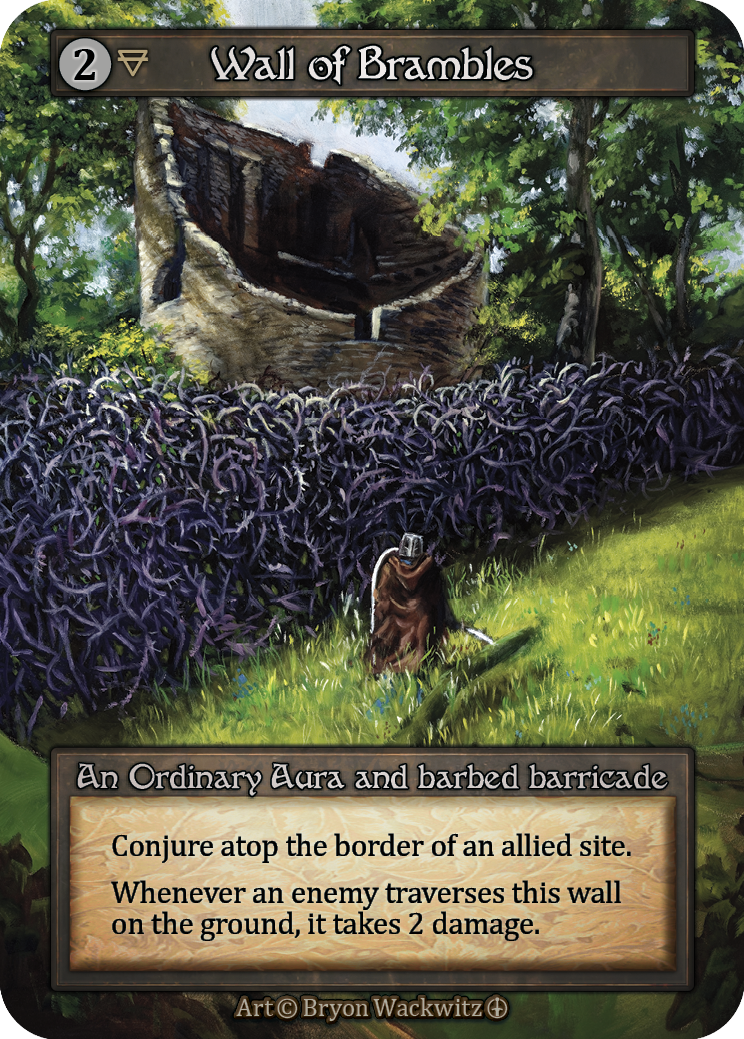 Wall of Brambles — ilustração de Bryon Wackwitz