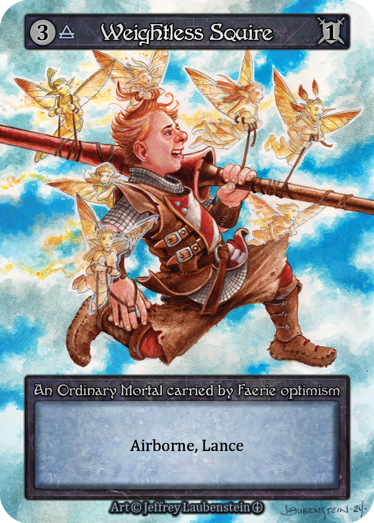 Weightless Squire — ilustração de Jeffrey Laubenstein