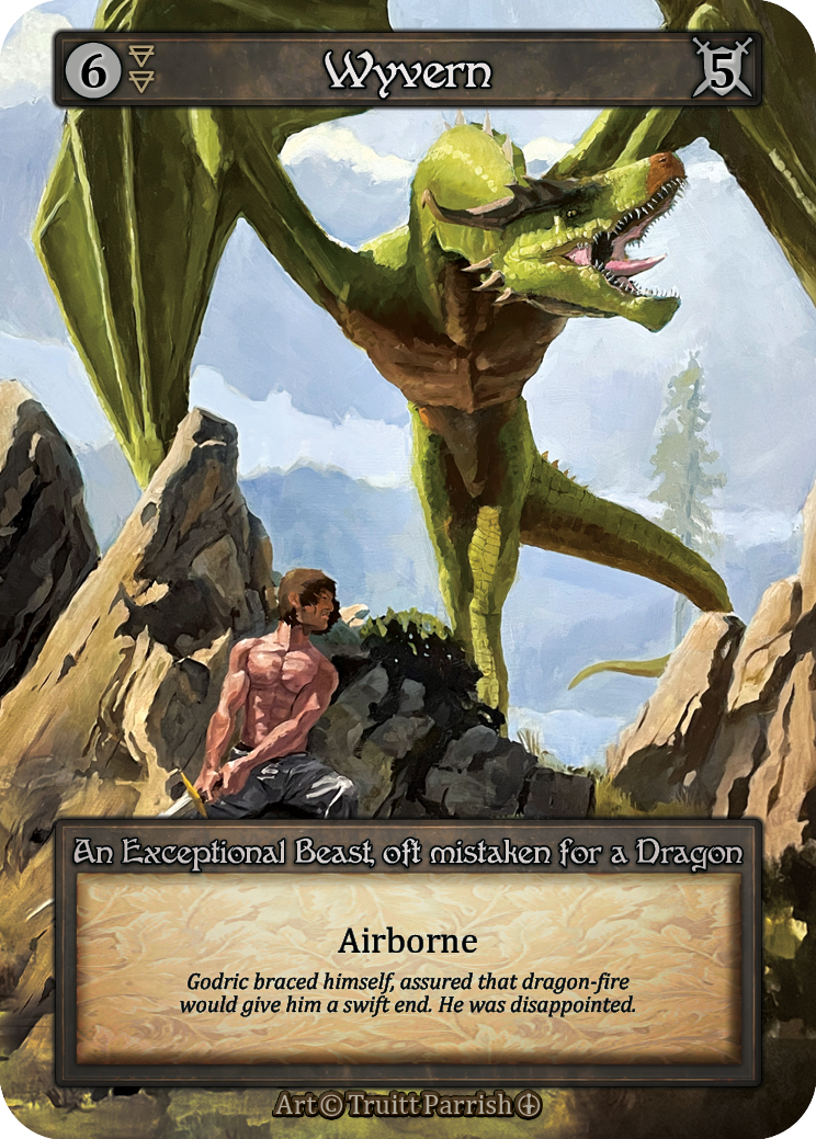 Wyvern — ilustração de Truitt Parrish