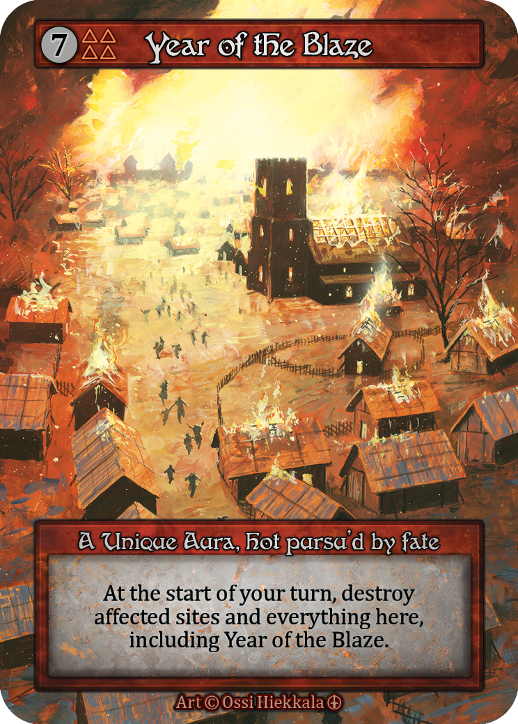 Year of the Blaze — ilustração de Ossi Hiekkala