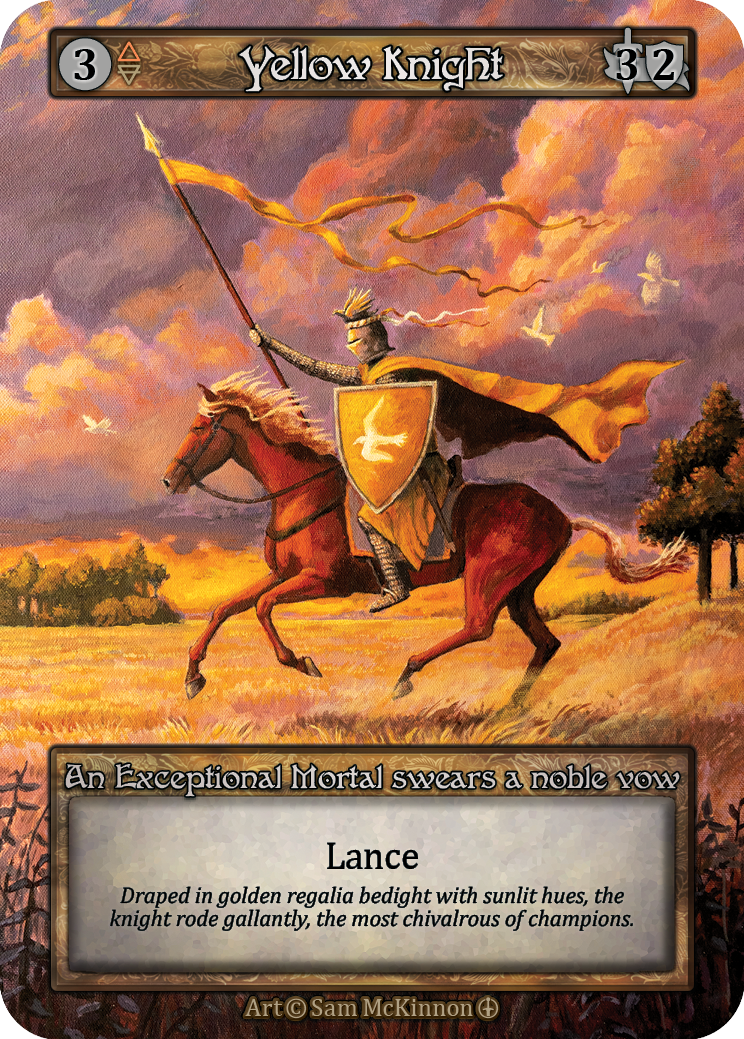 Yellow Knight — ilustração de Sam McKinnon