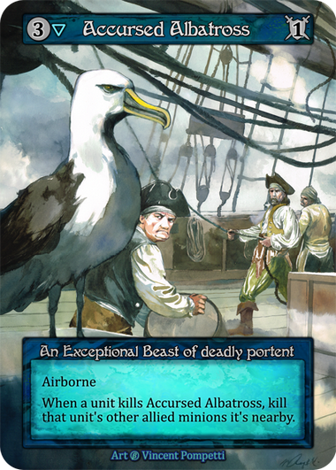 Accursed Albatross — ilustração de Vincent Pompetti